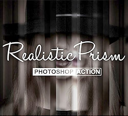 极品PS动作－棱镜特效(含高清视频教程)：Realistic Prism Photoshop Action